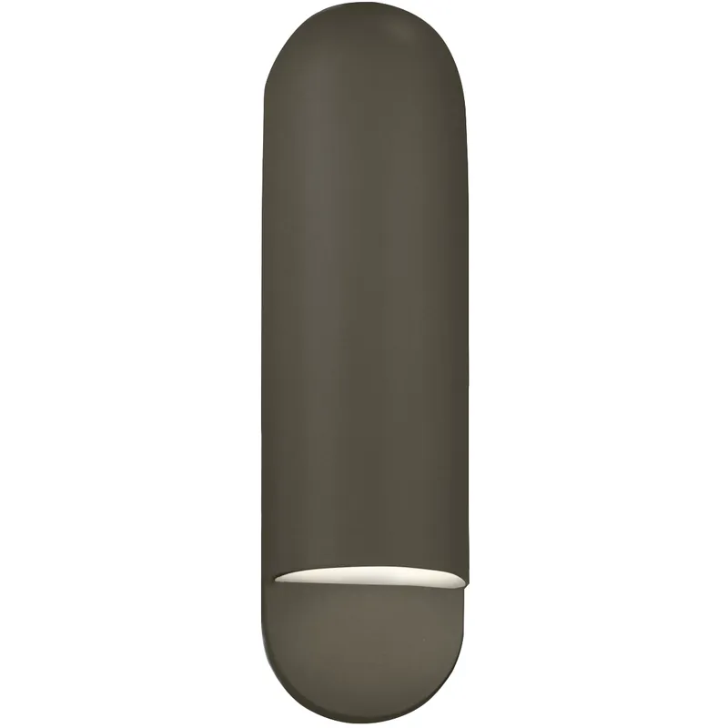 Luxury Ambiance Collection - Capsule Wall Sconce Wall Light in Replaceable Bulb, Celadon Green Crackle, 4D x 20H, Form+Finish+Function