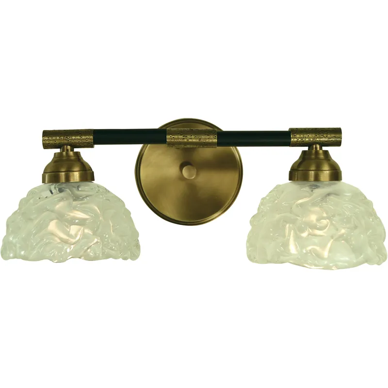 Wholesale Stonebridge 2 Light 15 inch Antique Brass and Matte Black Sconce Wall Light
