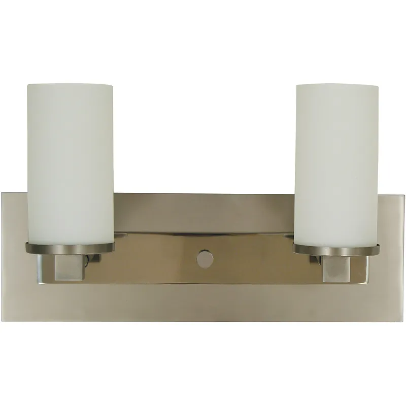 Viral Mercer 2 Light 15 inch Satin Pewter with Polished Nickel Sconce Wall Light