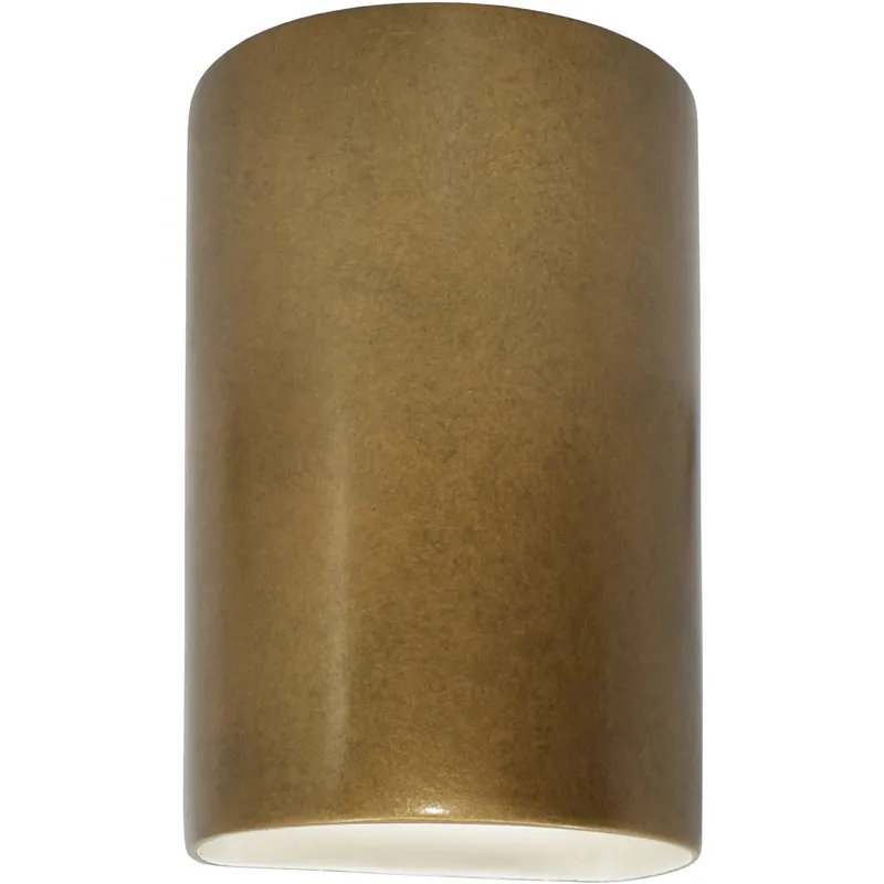 Ambiance Cylinder LED 5.75 inch Antique Gold ADA Wall Sconce Wall Light, Small Get Yours