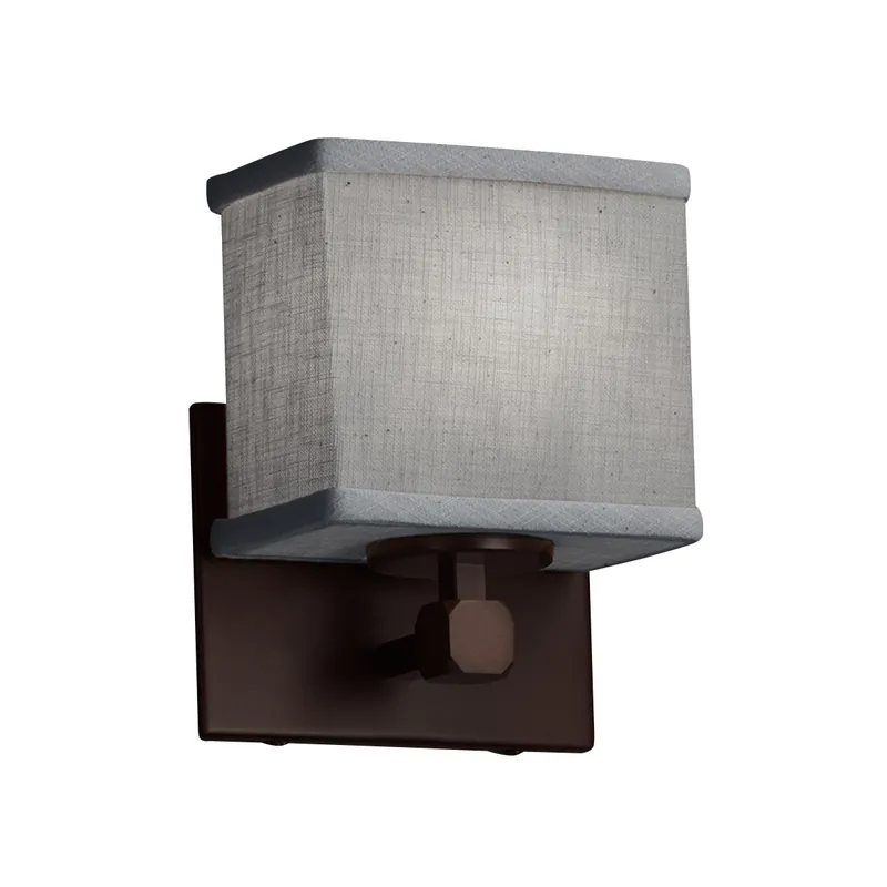 High Quality Textile LED 7 inch Dark Bronze ADA Wall Sconce Wall Light