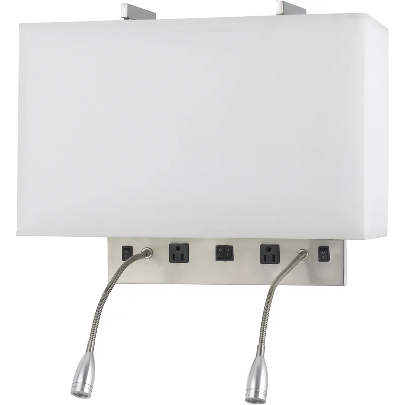 Special Discount Signature 2 Light 9 inch Brushed Steel Wall Lamp Wall Light