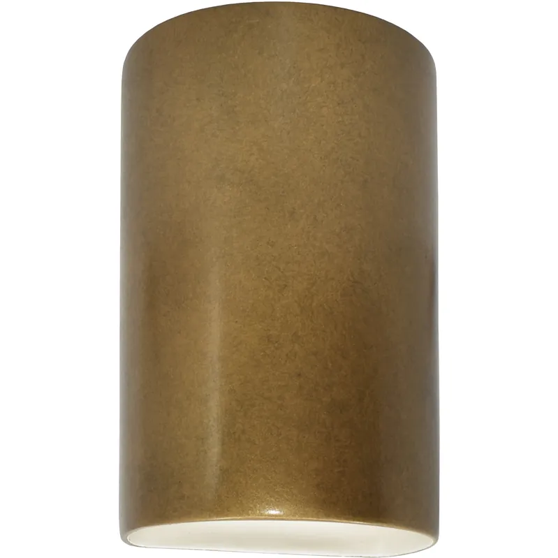 Buy Today Ambiance Cylinder LED 7.75 inch Antique Gold Wall Sconce Wall Light, Large