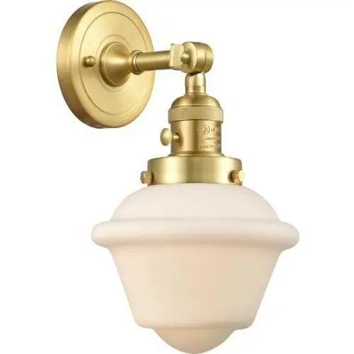 Sale Oxford LED 7.5 inch Satin Gold Wall Sconce Wall Light