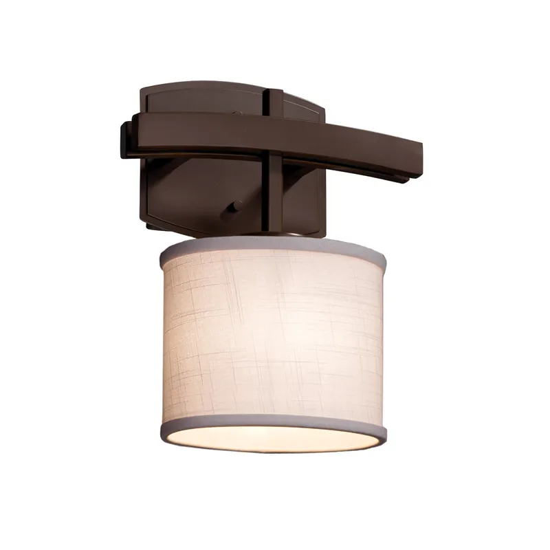 While Supplies Last Textile LED 9 inch Polished Chrome ADA Wall Sconce Wall Light