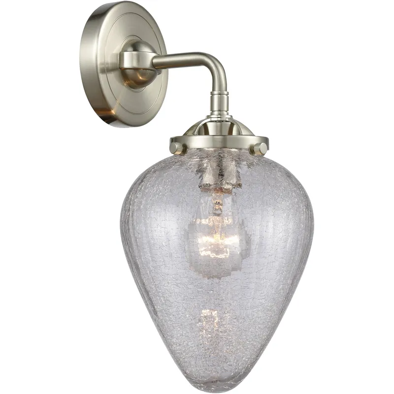 Nouveau Geneseo 1 Light 7 inch Brushed Satin Nickel Sconce Wall Light, Nouveau Viral