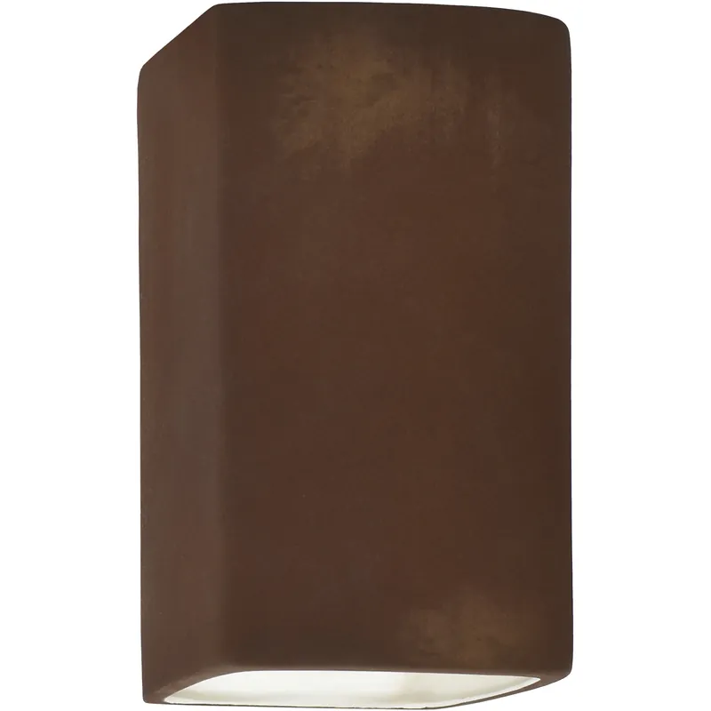 Ambiance Rectangle LED 7.25 inch Real Rust ADA Wall Sconce Wall Light, Large New Release