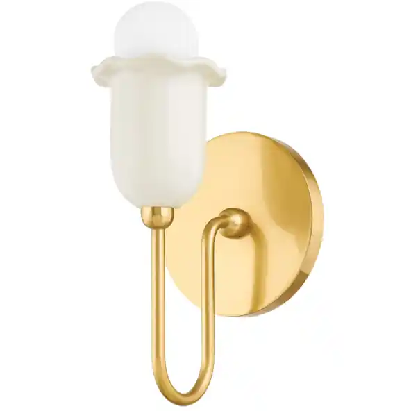 Holiday Sale Delilah 1 Light 4.75 inch Aged Brass Wall Sconce Wall Light