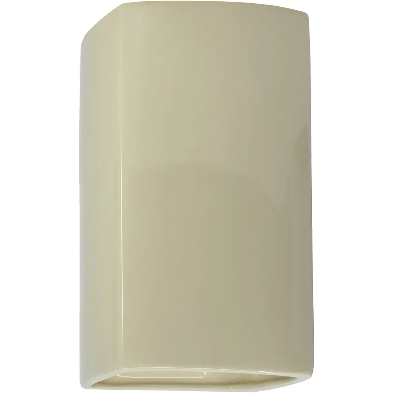 Ambiance Rectangle LED 5.25 inch Vanilla Gloss ADA Wall Sconce Wall Light, Small Modern