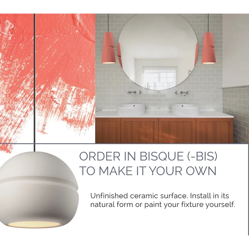 Ambiance LED 7 inch Bisque Wall Sconce Wall Light Buy Direct