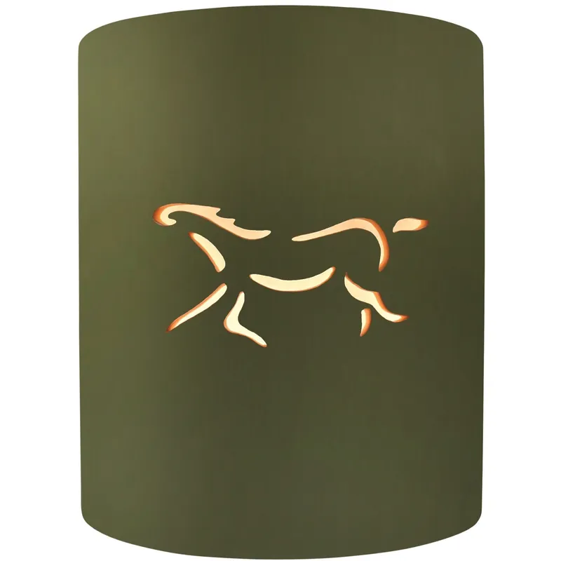 Sun Dagger 1 Light 8 inch Matte Green Wall Sconce Wall Light Free Shipping