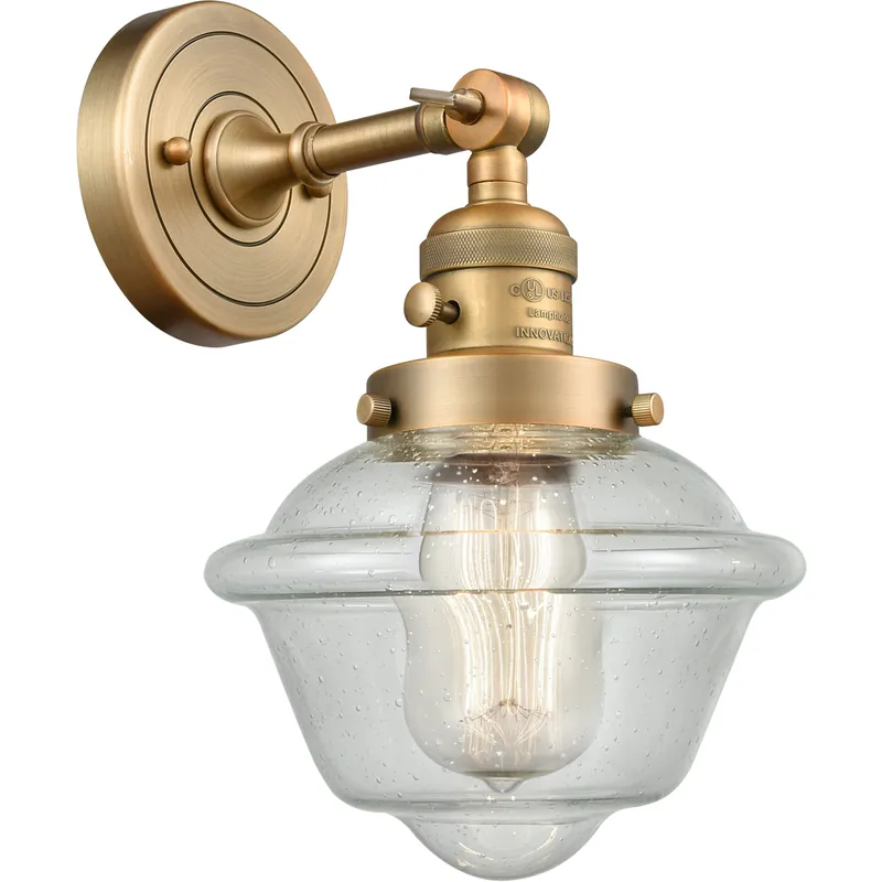 Limited Offer Franklin Restoration Small Oxford LED 7.5 inch Brushed Brass Sconce Wall Light, Franklin Restoration