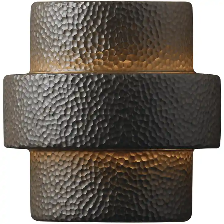 Grab Now Ambiance Step LED 10.5 inch Rust Patina Wall Sconce Wall Light, Large