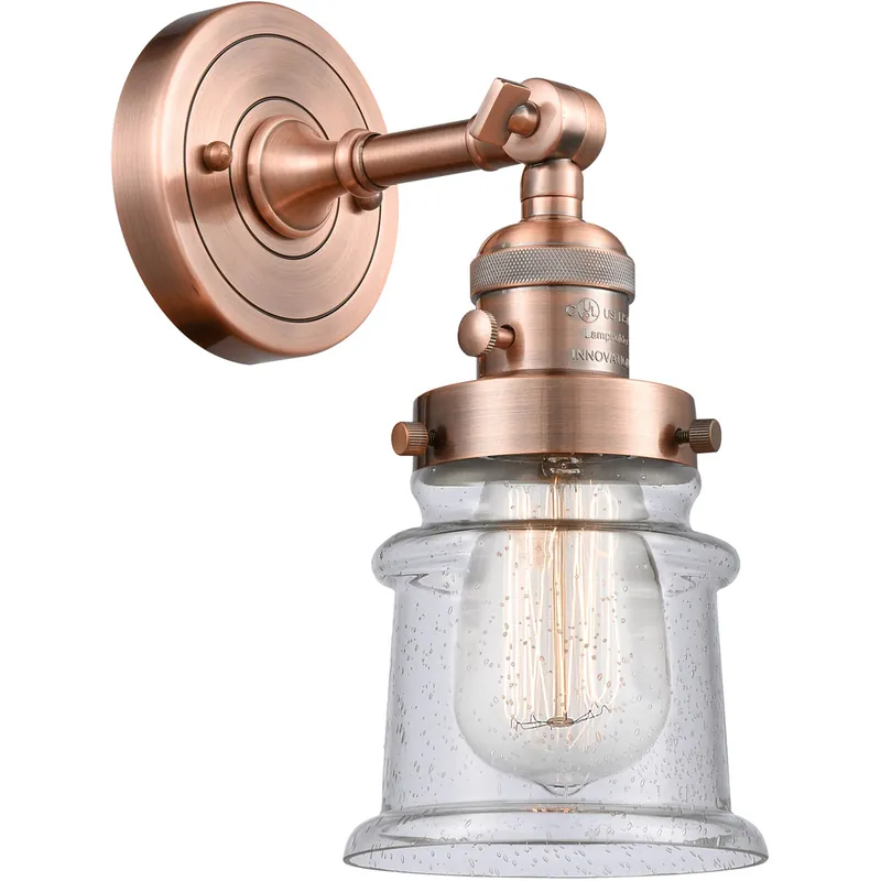 Franklin Restoration Small Canton LED 6.5 inch Antique Copper Sconce Wall Light, Franklin Restoration Save Now