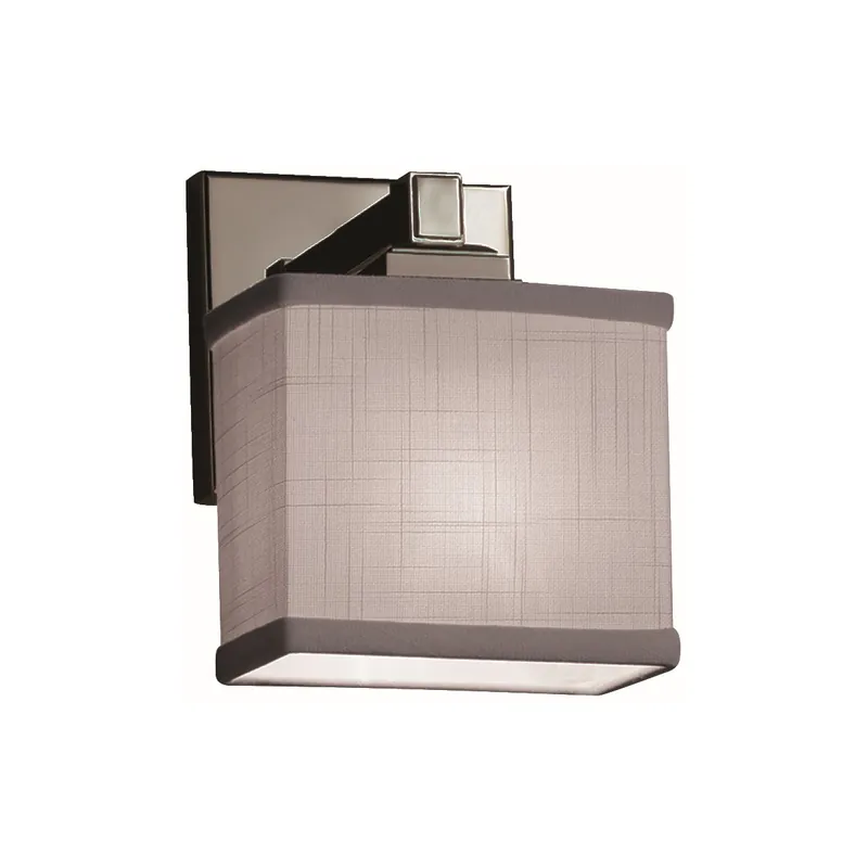 Seasonal Sale Textile LED 7 inch Brushed Nickel ADA Wall Sconce Wall Light