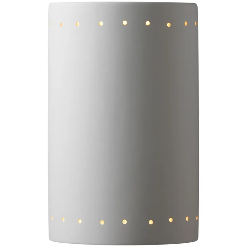 Limited Offer Ambiance Cylinder LED 7.75 inch Hammered Copper Wall Sconce Wall Light, Large