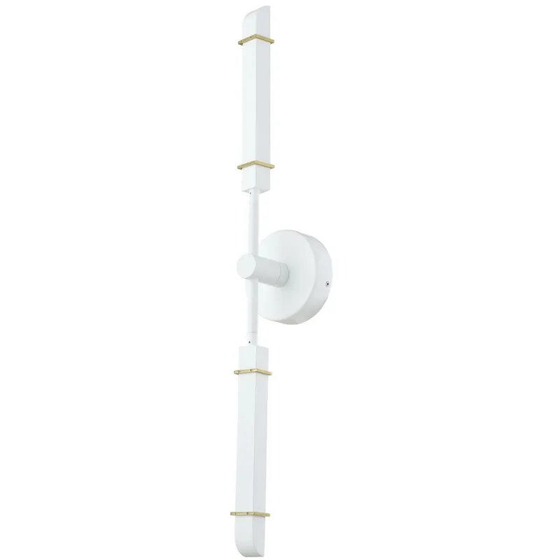 Free Delivery Concorde Wall Sconce Wall Light in Satin Brass And Matte White