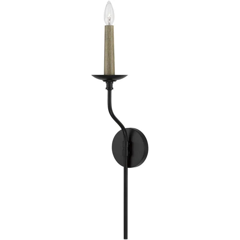 Wilder 1 Light 5 inch Matte Black Sconce Wall Light No Minimum Order