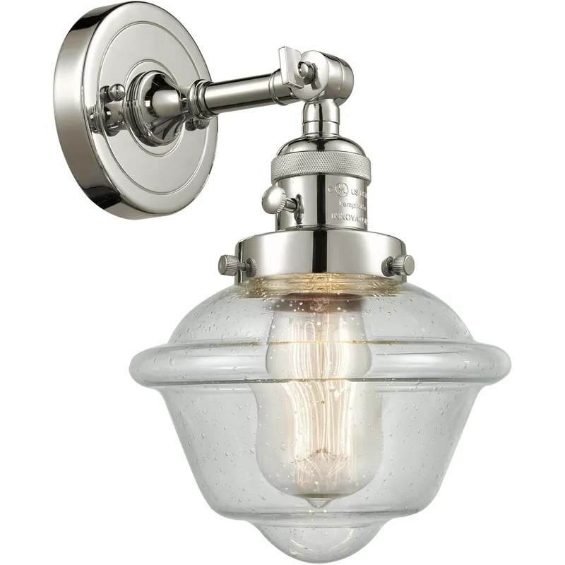 Franklin Restoration Small Oxford LED 7.5 inch Polished Nickel Sconce Wall Light, Franklin Restoration Low Price
