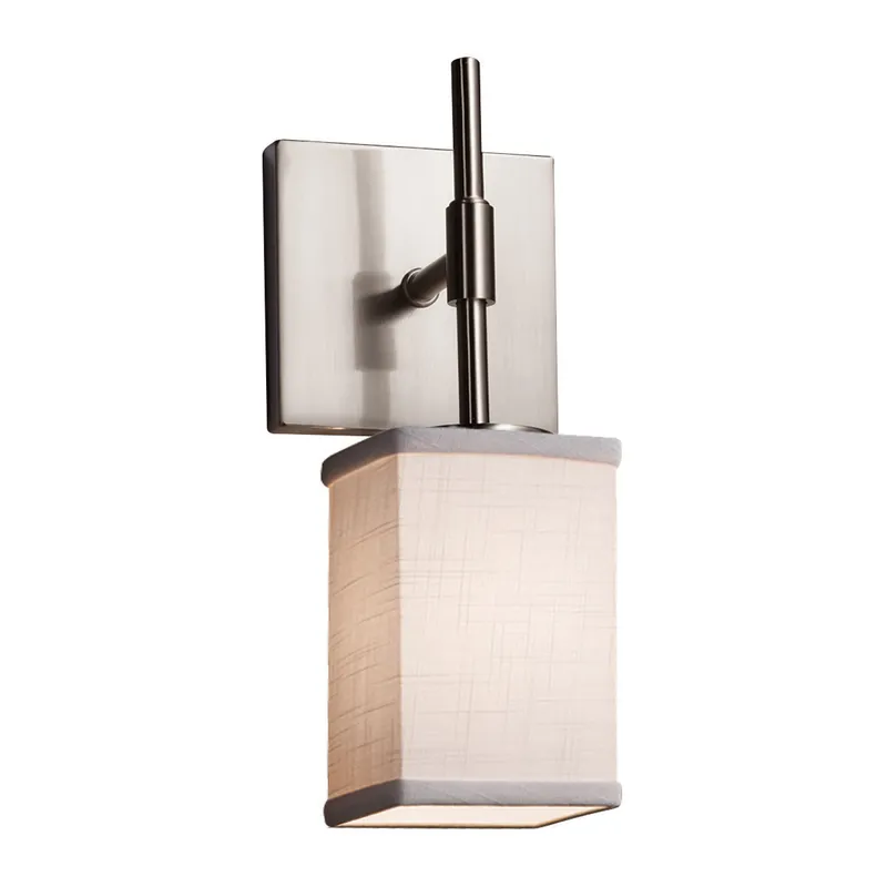 Textile LED 5 inch Brushed Nickel Wall Sconce Wall Light Holiday Sale