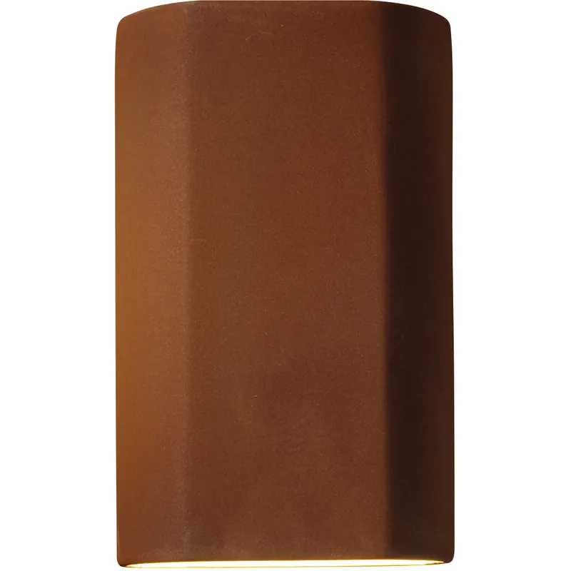 Ambiance Cylinder LED 5.75 inch Greco Travertine ADA Wall Sconce Wall Light Best Choice