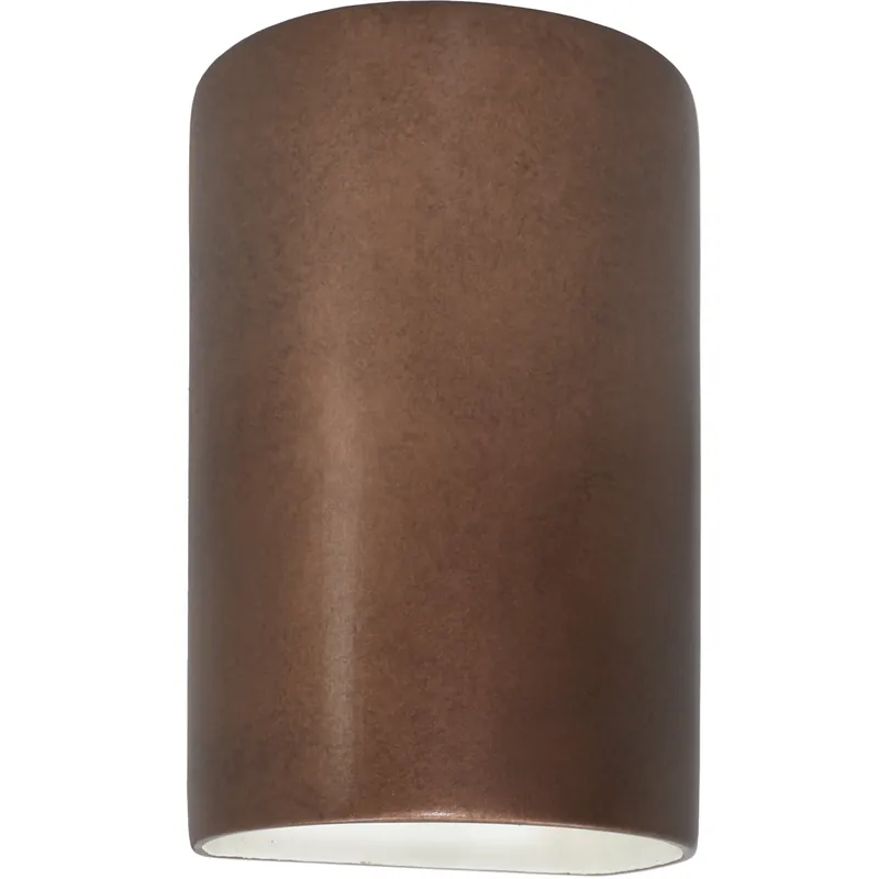 Ambiance Cylinder LED 5.75 inch Antique Copper ADA Wall Sconce Wall Light, Small Get Yours