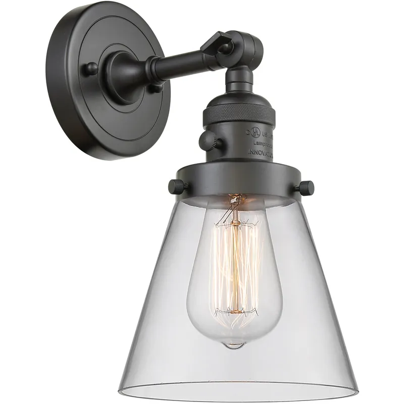 Big Sale Franklin Restoration Small Cone LED 6.25 inch Oil Rubbed Bronze Sconce Wall Light, Franklin Restoration