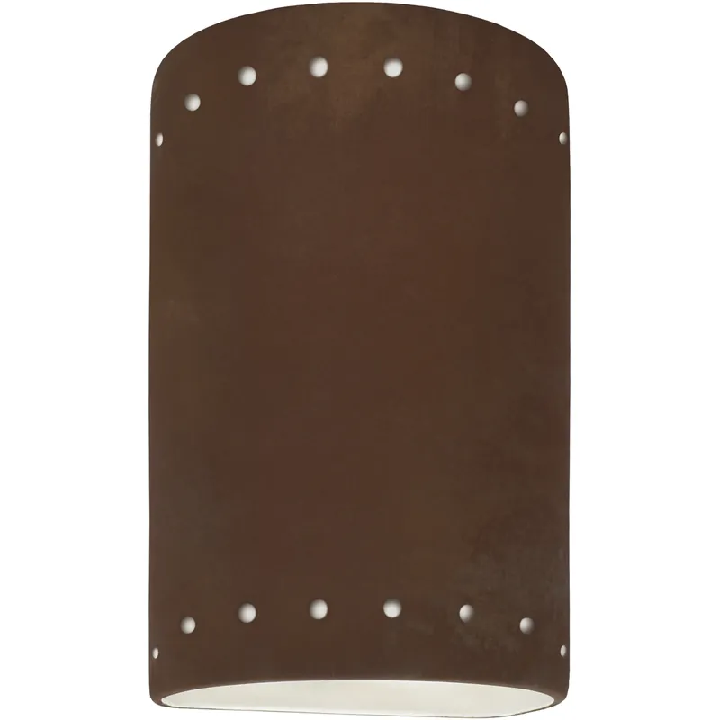 Ambiance Cylinder LED 5.75 inch Real Rust ADA Wall Sconce Wall Light, Small Markdown