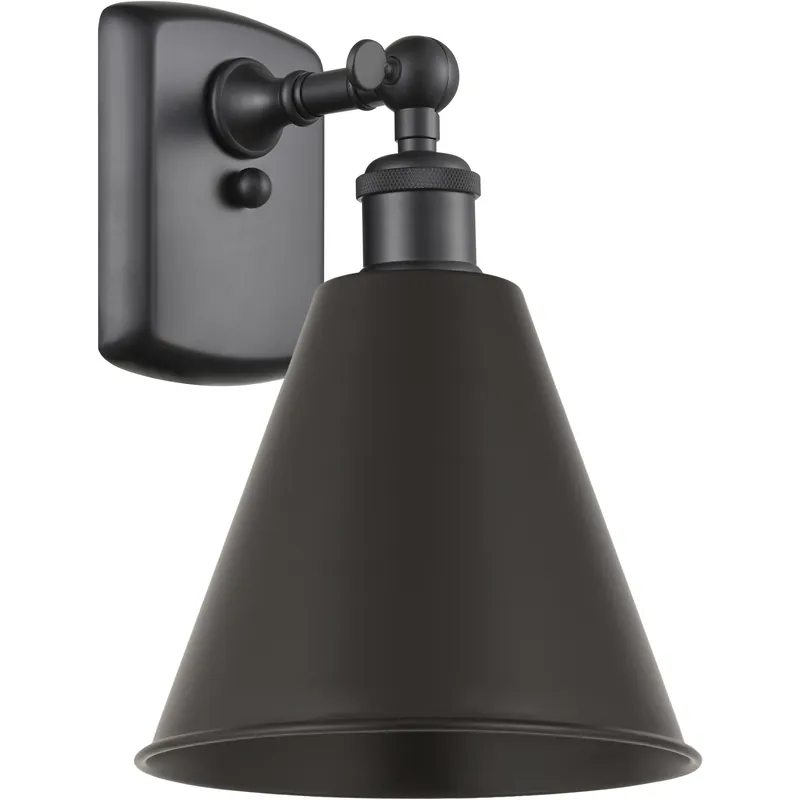 Ballston Cone LED 8 inch Matte Black Sconce Wall Light Price Cut
