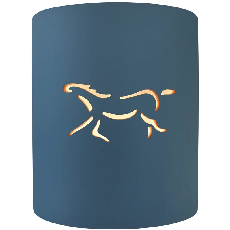 Exclusive Sun Dagger LED 8 inch Midnight Sky and Matte White Wall Sconce Wall Light