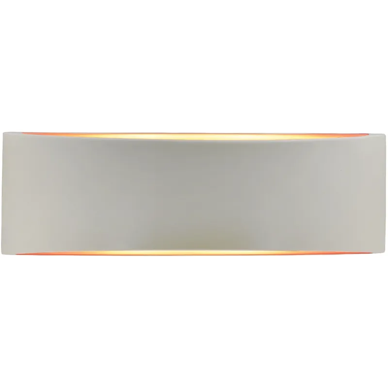 Weekend Sale Ambiance LED 16 inch Matte White and Champagne Gold ADA Wall Sconce Wall Light