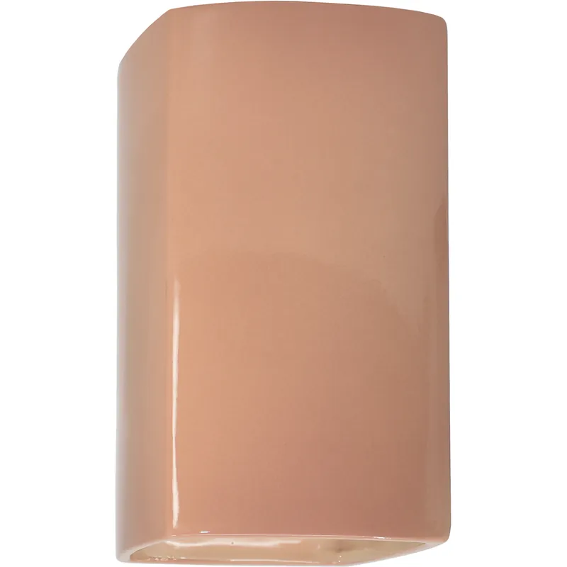 Deal Ambiance 1 Light 5.25 inch Gloss Blush ADA Wall Sconce Wall Light