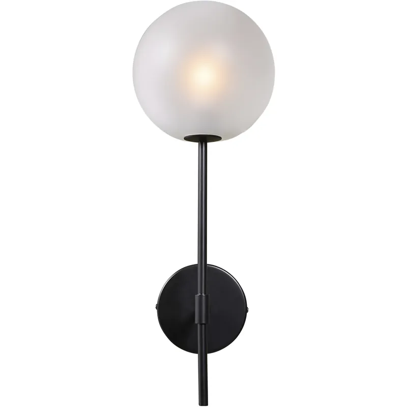 Price Cut Izora LED 7 inch Black / Frosted Sconce Wall Light