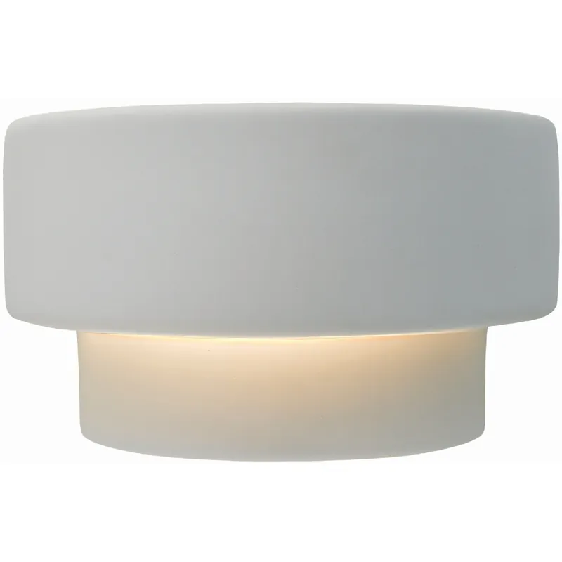 Ambiance LED 10 inch Gloss White Wall Sconce Wall Light Luxury