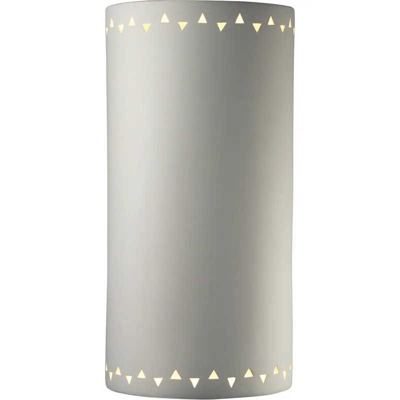 Luxury Sun Dagger Cylinder LED 9 inch Bisque Wall Sconce Wall Light, Extra Large