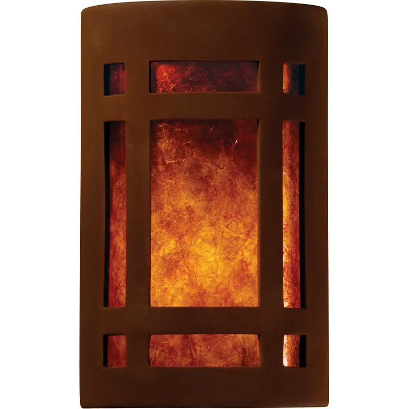 Ambiance Cylinder LED 7.75 inch Harvest Yellow Slate ADA Wall Sconce Wall Light, Large Free Returns