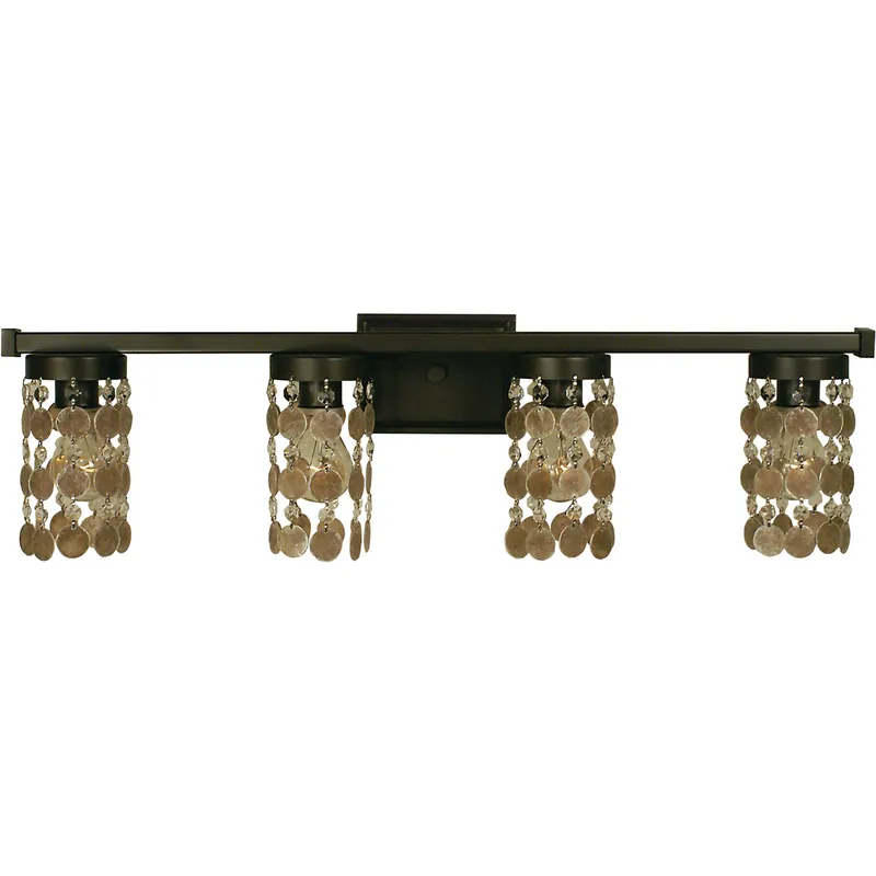 Naomi 4 Light 30 inch Mahogany Bronze Sconce Wall Light Authentic