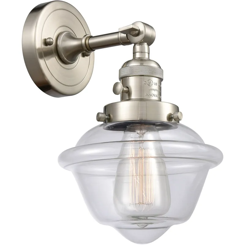 Franklin Restoration Small Oxford LED 7.5 inch Brushed Satin Nickel Sconce Wall Light, Franklin Restoration Limited Time
