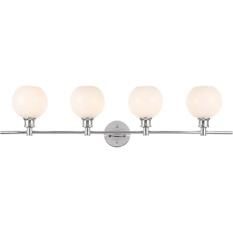 Collier 4 Light 38 inch Chrome Wall sconce Wall Light Modern