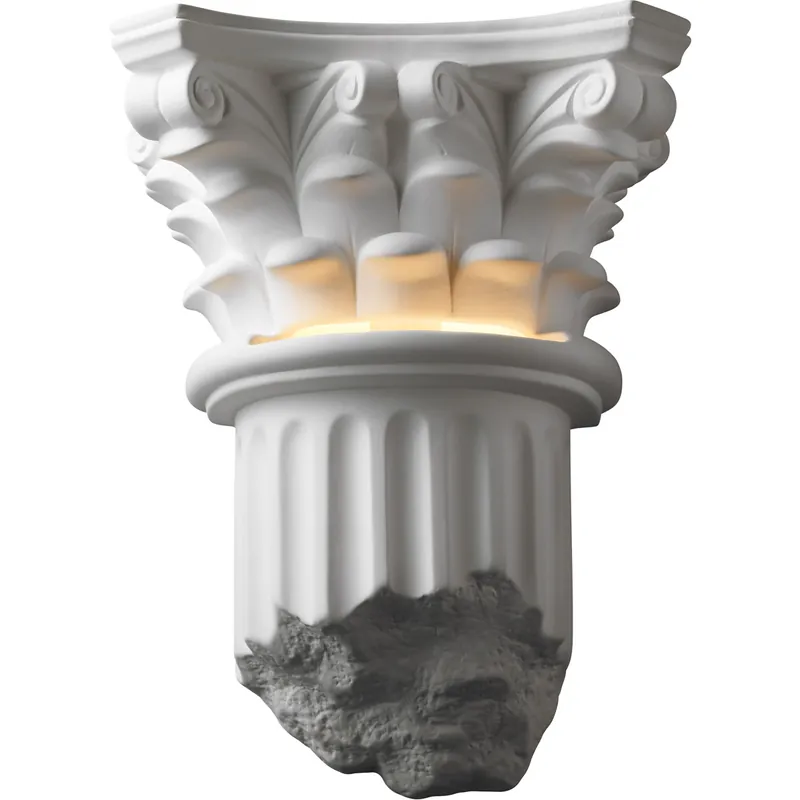 Ambiance 12 inch White Crackle Wall Sconce Wall Light Free Shipping