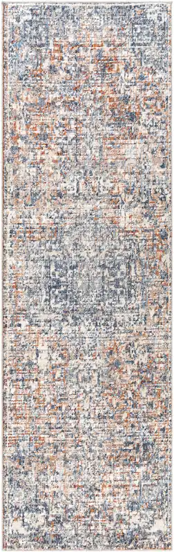 Amore 120 X 30 inch Navy Rug in 2.5 X 10, Runner Same Day Shipping