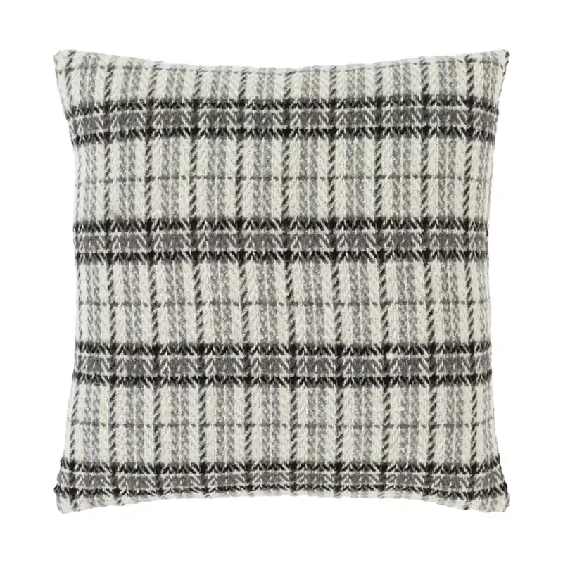 Discount Adam 22 X 22 inch White/Medium Gray/Black/Ivory Pillow Kit, Square