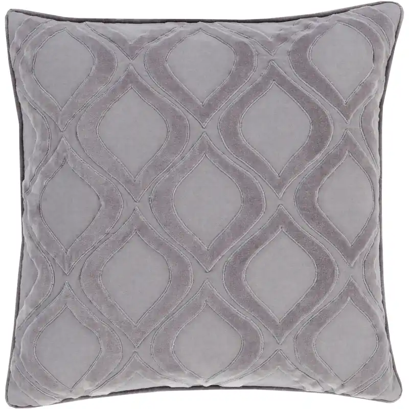 Fan Favorite Alexandria 22 inch Charcoal, Medium Gray Pillow Kit