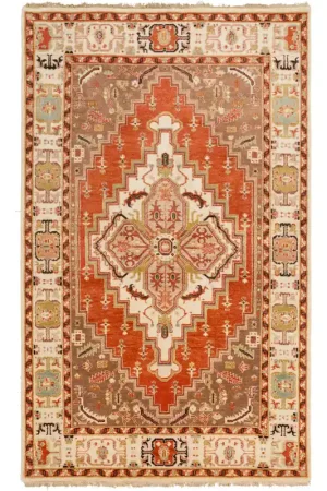 Zeus 102 X 66 inch Clay/Butter/Mauve/Camel/Sea Foam/Navy/Olive Rugs, Wool Viral