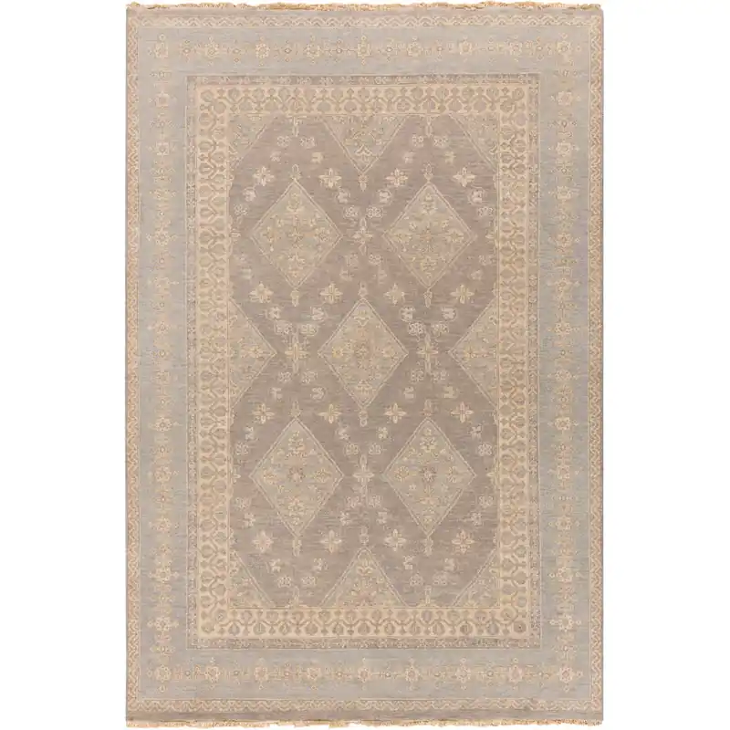 Best Price Jade 108 X 72 inch Neutral and Gray Area Rug, Wool
