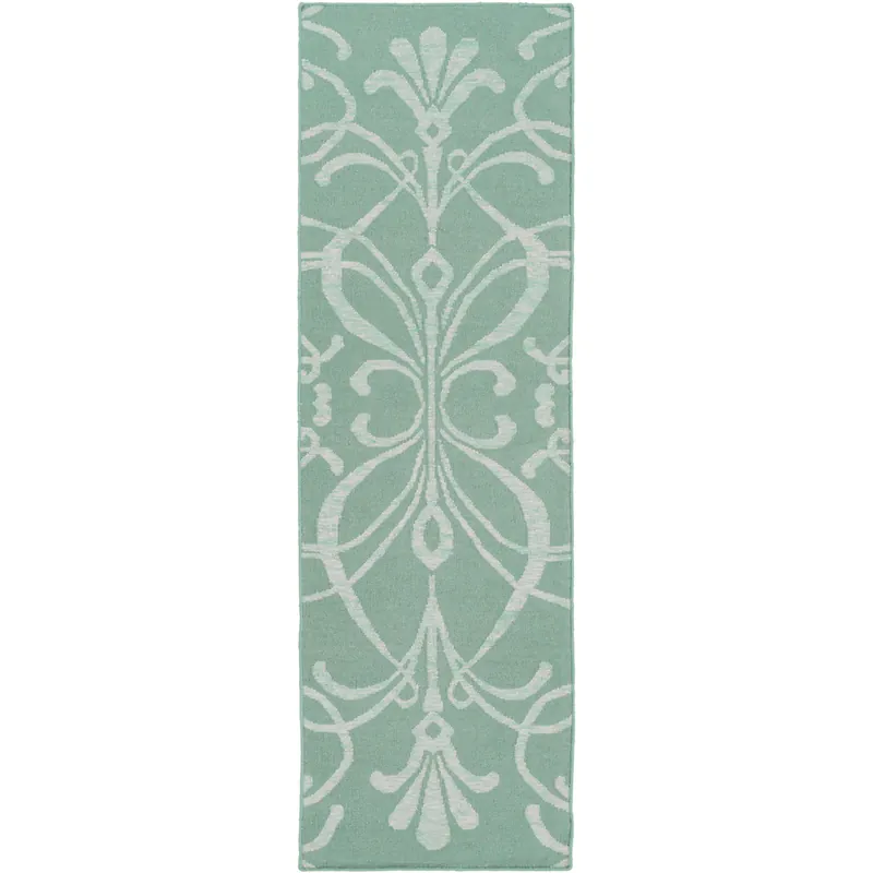 Stallman 36 X 24 inch Seafoam, Cream Rug One Day Deal