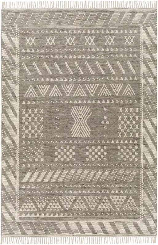 Bedouin 108 X 72 inch Medium Gray Rug in 6 X 9, Rectangle Don’t Miss Out