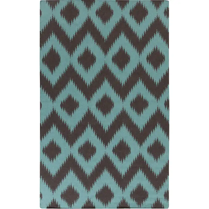 Limited Edition Frontier 132 X 96 inch Teal, Dark Brown Rug