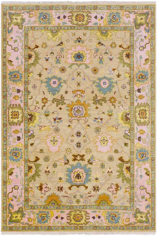 Holiday Sale Fantasia 102 X 66 inch Dusty Pink Rug, Rectangle