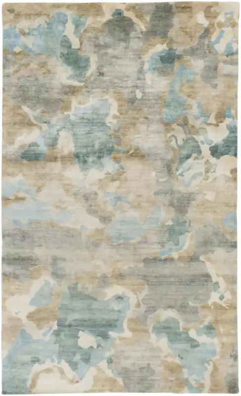Manchester 36 X 24 inch Pale Blue Rug, Rectangle Viral
